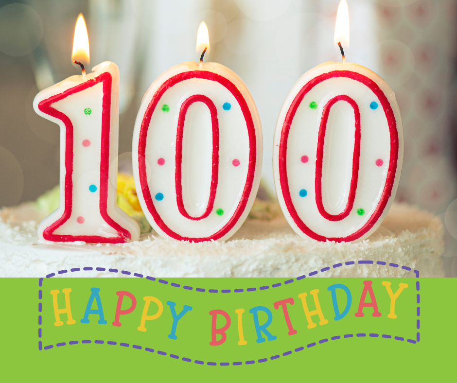 100th Birthday cake